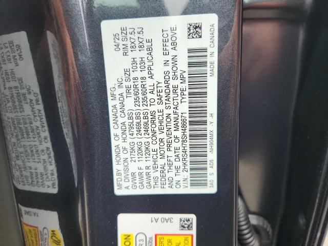 2025 HONDA CR-V EXL 2HKRS4H78SH486671