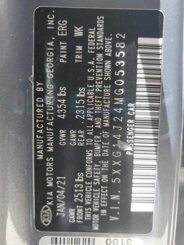 2021 KIA K5 LXS 5XXG14J24MG053582