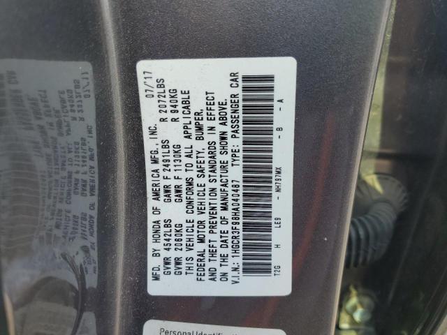 2017 HONDA ACCORD TOURING 1HGCR3F98HA040487