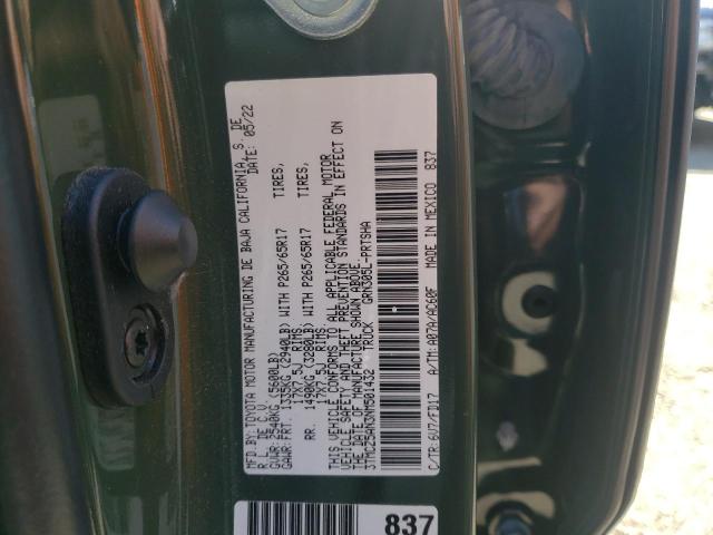 2022 TOYOTA TACOMA DOUBLE CAB 3TMCZ5AN3NM501432