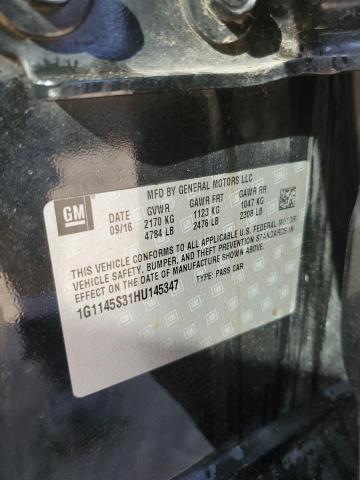 2017 CHEVROLET IMPALA PREMIER 1G1145S31HU145347