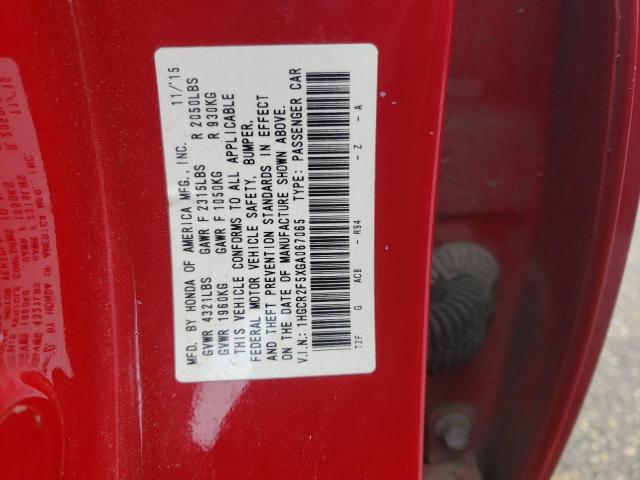 2016 HONDA ACCORD SPO 1HGCR2F5XGA067065