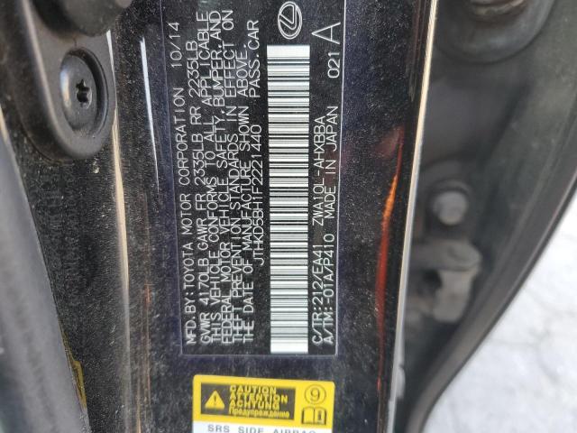 2015 LEXUS CT 200 JTHKD5BH1F2221440