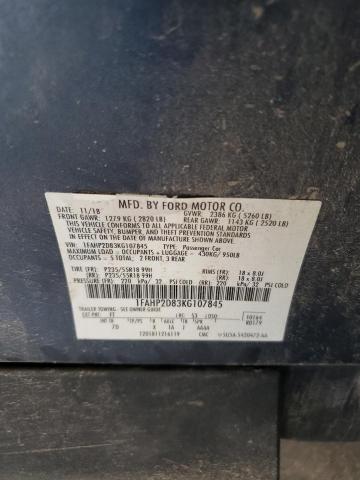 2019 FORD TAURUS SE 1FAHP2D83KG107845