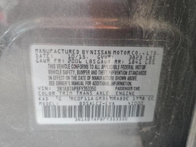 2015 NISSAN SENTRA S - 3N1AB7AP8FY353350