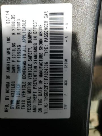 2015 HONDA ACCORD SPO - 1HGCR2F51FA024006