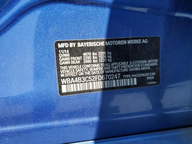 2015 BMW 435 XI GRA WBA4B3C52FD670247