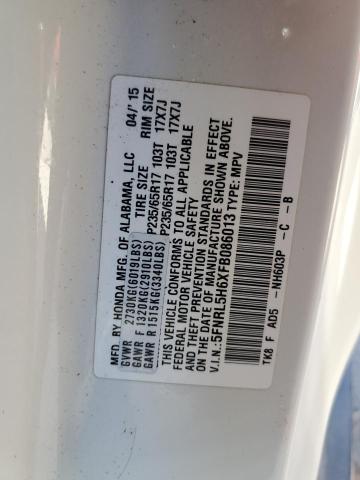 2015 HONDA ODYSSEY EX 5FNRL5H6XFB086013