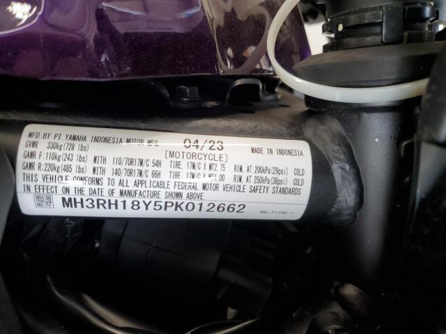 2023 YAMAHA YZFR3 A MH3RH18Y5PK012662