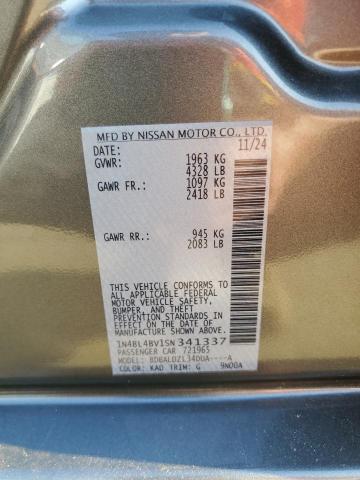 2025 NISSAN ALTIMA S 1N4BL4BV1SN341337