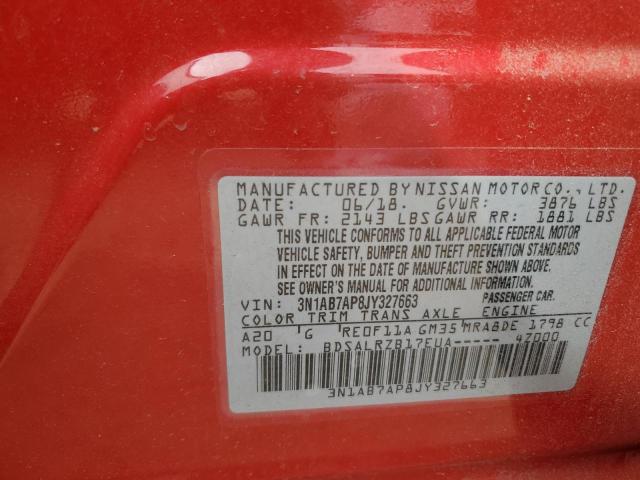 2018 NISSAN SENTRA S - 3N1AB7AP8JY327663