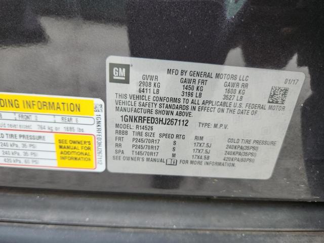 2017 CHEVROLET TRAVERSE L #3254520184