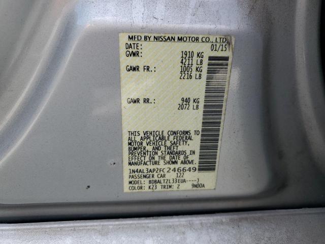 2015 NISSAN ALTIMA 2.5 - 1N4AL3AP2FC246649