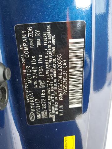 2017 HYUNDAI VELOSTER - KMHTC6AD9HU320393