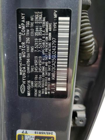 2016 HYUNDAI TUCSON LIM KM8J3CA25GU243797