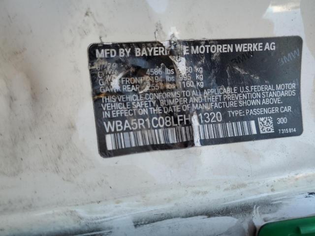 2020 BMW 330I WBA5R1C08LFH41320