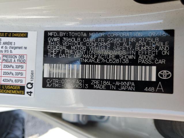 2017 TOYOTA COROLLA IM JTNKARJE7HJ528138