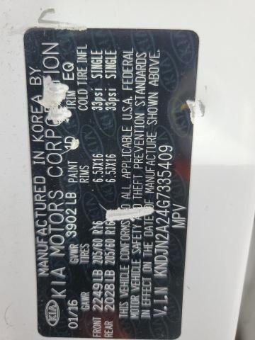 2016 KIA SOUL KNDJN2A24G7335409