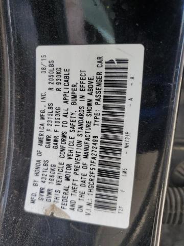 2015 HONDA ACCORD SPO - 1HGCR2F57FA272499