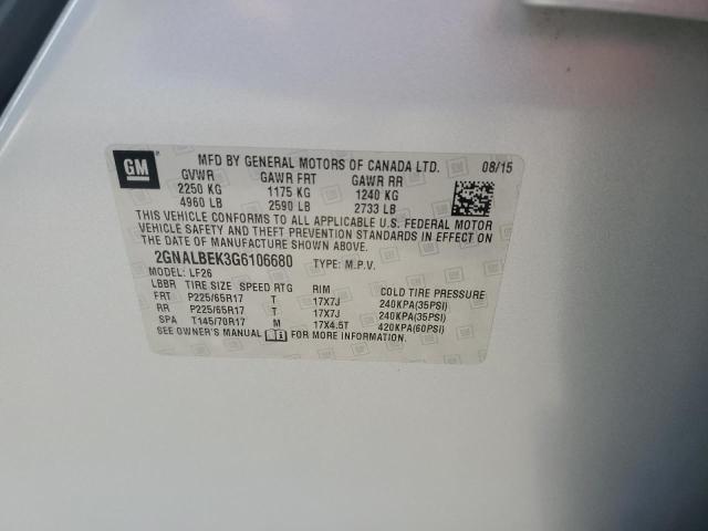 2016 CHEVROLET EQUINOX LS #3316828422