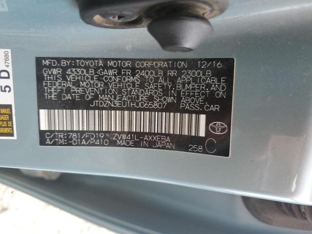 2017 TOYOTA PRIUS V JTDZN3EU1HJ065807
