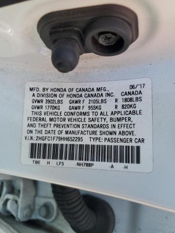 2017 HONDA CIVIC EXL 2HGFC1F79HH652295
