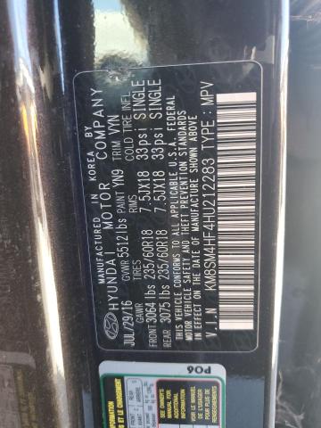 2017 HYUNDAI SANTA FE S KM8SM4HF4HU212283