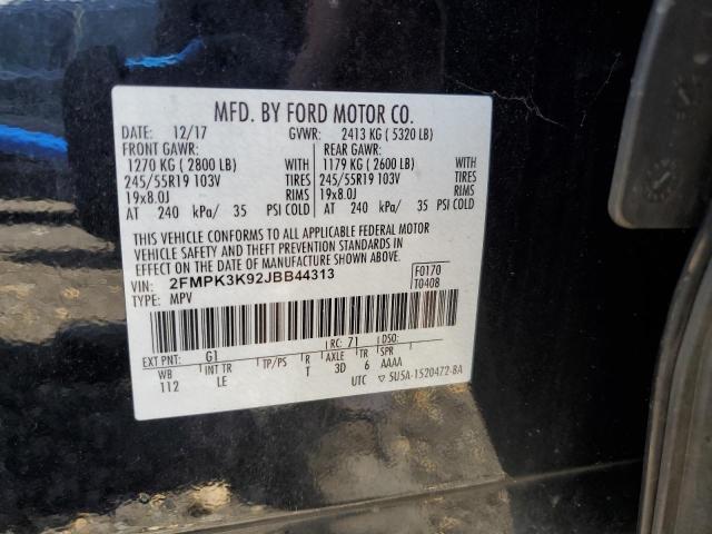 2018 FORD EDGE TITAN - 2FMPK3K92JBB44313