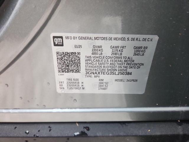 2025 CHEVROLET EQUINOX RS - 3GNAXTEG3SL250384