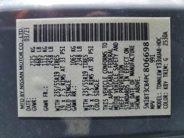 2023 NISSAN ROGUE SL 5N1BT3CB4PC806698
