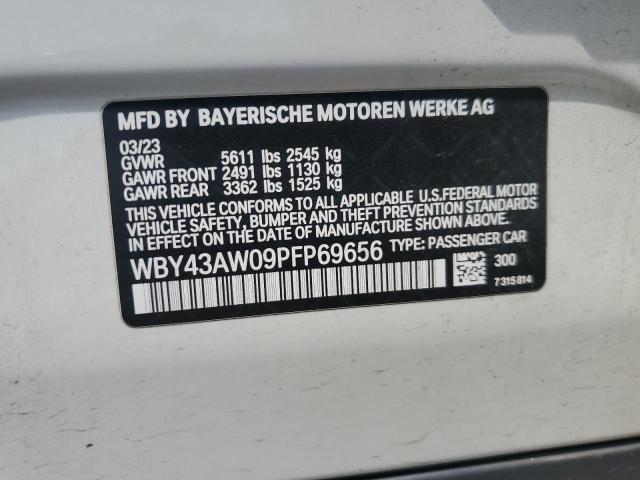 2023 BMW I4 EDRIVE WBY43AW09PFP69656