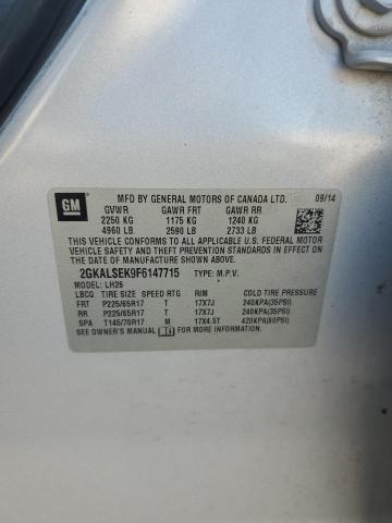 2015 GMC TERRAIN SL 2GKALSEK9F6147715