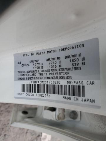 2025 MAZDA 3 PREFERRE JM1BPACMXS1763830
