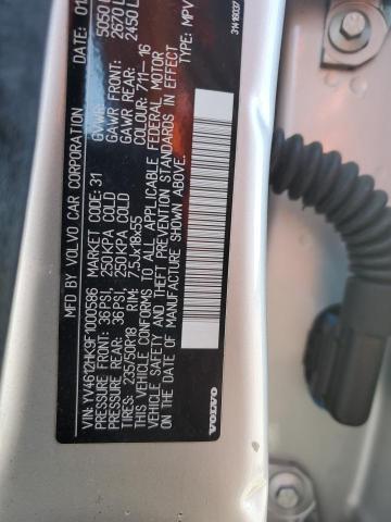2015 VOLVO V60 CROSS YV4612HK9F1000586