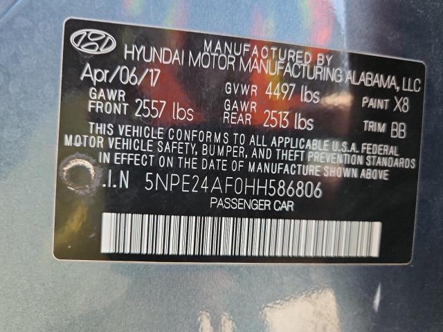 2017 HYUNDAI SONATA SE 5NPE24AF0HH586806