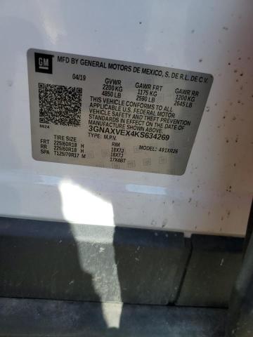 2019 CHEVROLET EQUINOX LT 3GNAXVEX4KS634269