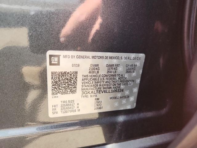 2020 GMC TERRAIN SL 3GKALTEV6LL109334