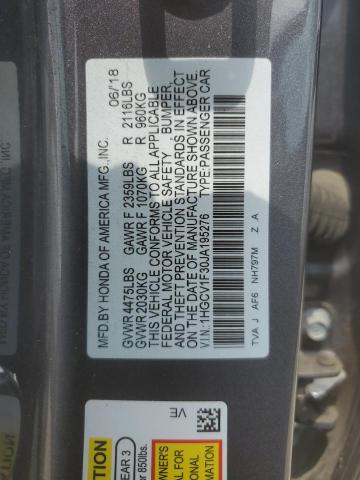 2018 HONDA ACCORD SPO 1HGCV1F30JA195276