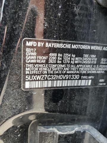 2017 BMW X3 SDRIVE2 5UXWZ7C32H0V91330