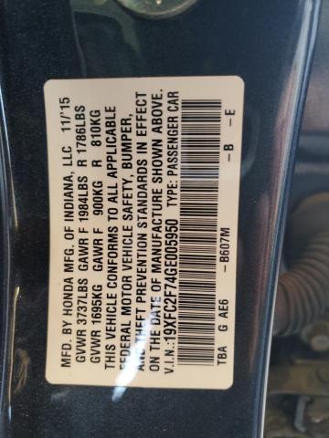 2016 HONDA CIVIC EX - 19XFC2F74GE005950