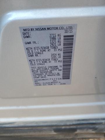 2015 NISSAN PATHFINDER 5N1AR2MN3FC717734