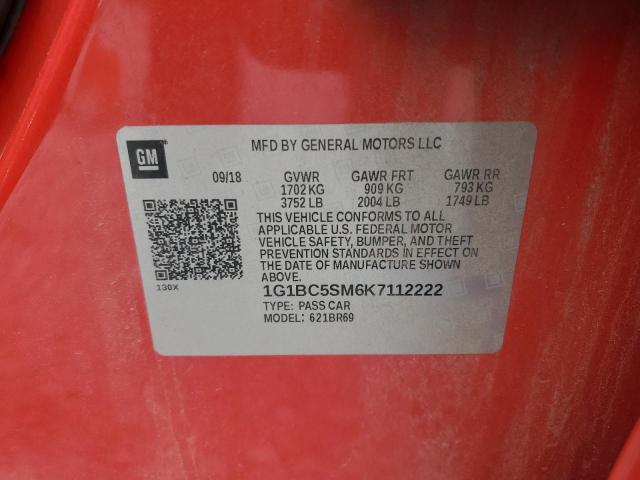 2019 CHEVROLET CRUZE LS 1G1BC5SM6K7112222