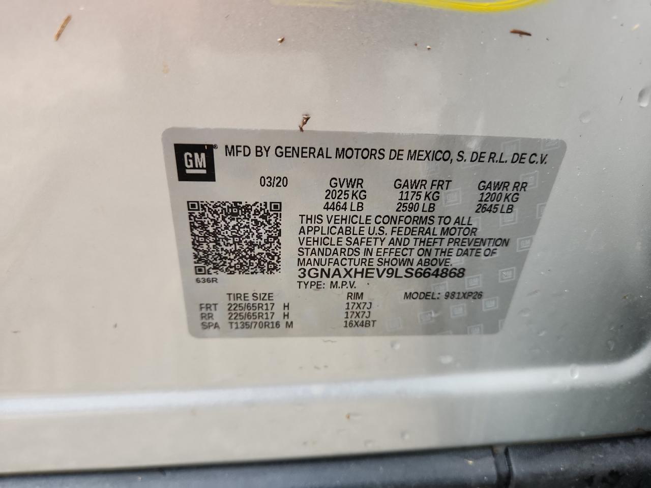 CHEVROLET EQUINOX LS