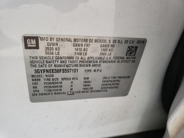 2015 CADILLAC SRX LUXURY 3GYFNEE38FS597101