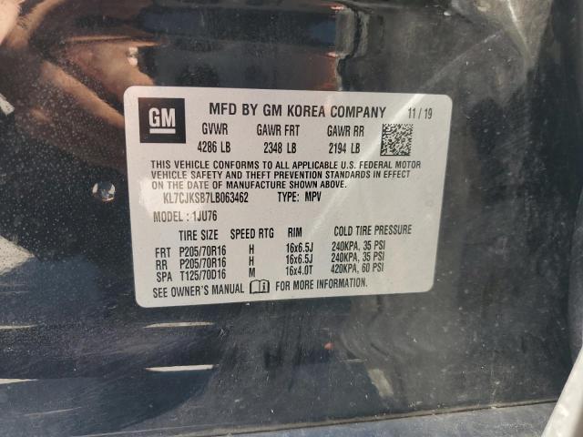 2020 CHEVROLET TRAX LS - KL7CJKSB7LB063462