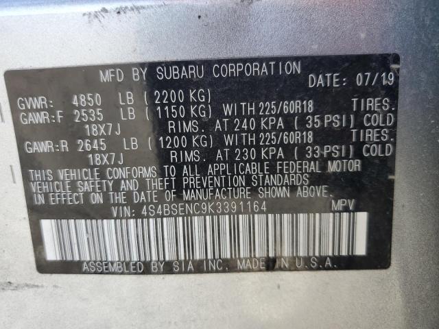 2019 SUBARU OUTBACK 3. 4S4BSENC9K3391164