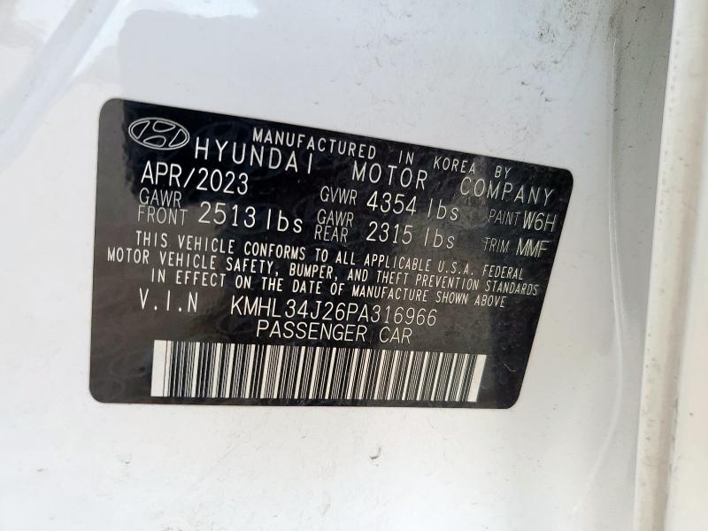2023 HYUNDAI SONATA LIM KMHL34J26PA316966