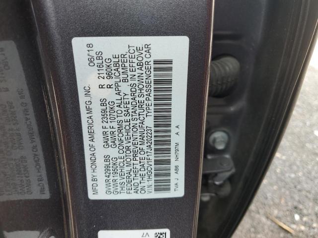 2018 HONDA ACCORD LX 1HGCV1F17JA202237