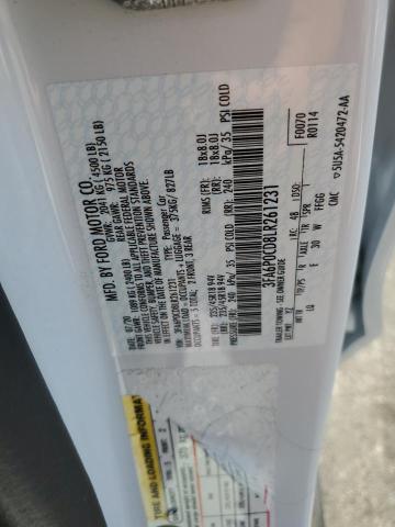 2020 FORD FUSION SEL 3FA6P0CD8LR261231