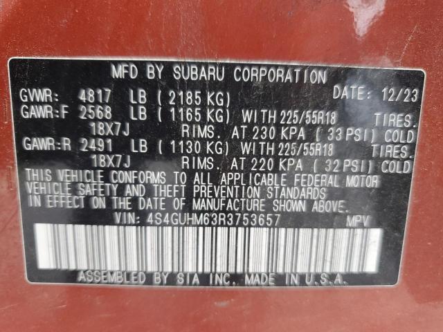 2024 SUBARU CROSSTREK 4S4GUHM63R3753657